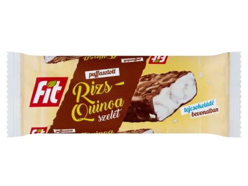 Fit puffasztott rizs-quinoa szelet tejcsokoládés 18 g