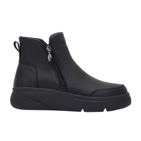SCHOLL ZERMATT ANKLE BOOT ZIP FEKETE 35