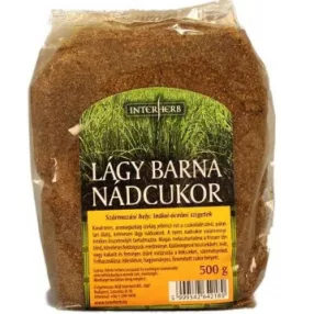 NÁDCUKOR BARNA LÁGY 1X 500G INTERHERB