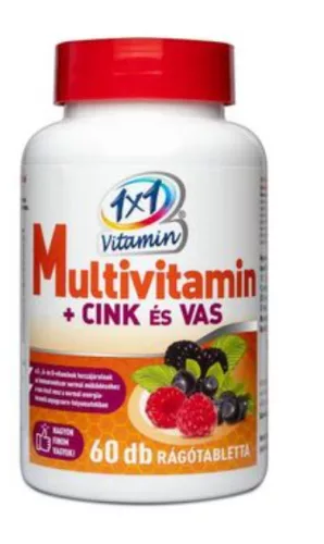 1X1 VITAMIN MULTIVIT ZN VAS RÁGÓTABL 60X