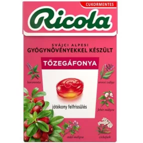 RICOLA CRANBERRY GYÓGYNÖV CMENT CUK 40G
