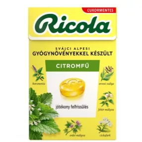 RICOLA LEMON MINT GYÓGYNÖV CMENT CUK 40G