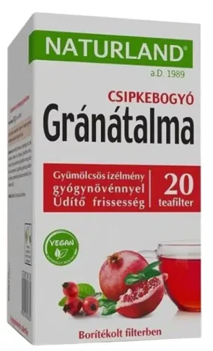 JUICEA GRÁNÁTALMA CSIPKE TEA 20X2G NLAND