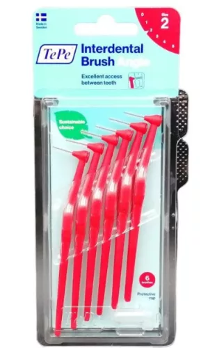 TEPE ANGLE INTERDENTÁLIS KEFE PIROS 6X