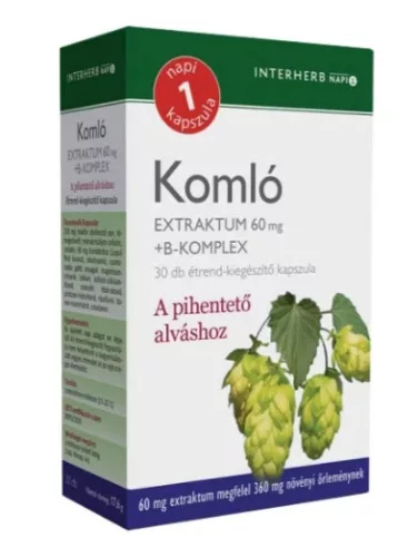 INTERHERB NAPI1 KOMLÓ EXTR KAPSZ 30X