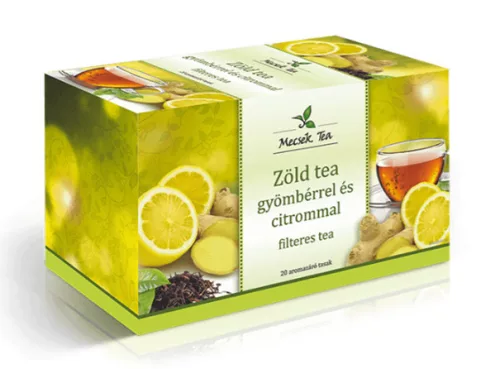 MECSEK ZÖLDTEA CITROM GYÖMBÉR 20X2G FILT