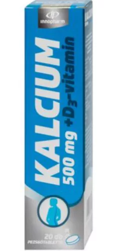 KALCIUM 500MG D3 PTABL CITROM 20X INNO