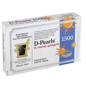 D-PEARLS D3 VITAMIN 1500 CAPS 80X PHNORD
