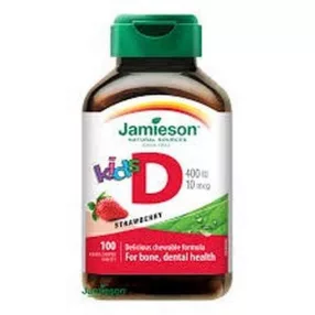 JAMIESON D3 VITAMIN RÁGÓTABL GYERM 100X