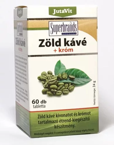 JUTAVIT ZÖLD KÁVÉ TABLETTA 60X