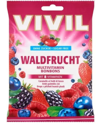 VIVIL MULTIVIT CUKORKA ERDEIGYÜMÖLCS 60G