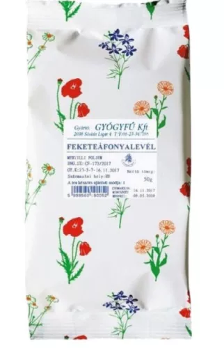 FEKETEÁFONYA LEVÉL TEA 1X 50G GYÓGYFŰ