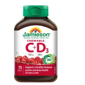 JAMIESON C D3 500MG/500NE SZOP TABL 75X