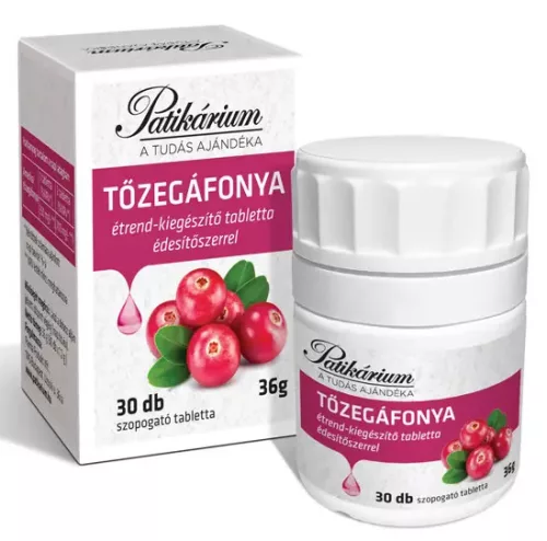 PATIKÁRIUM TŐZEGÁFONYA TABLETTA 30X