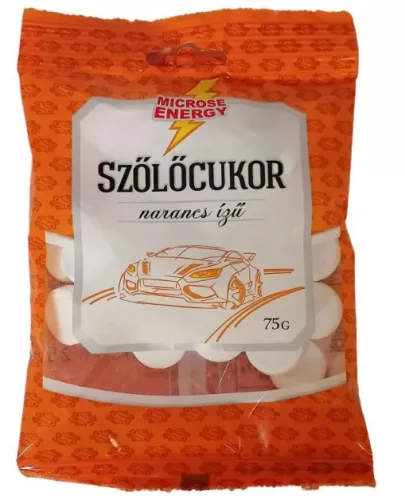 SZŐLŐCUKOR TABLETTA NARANCS 75G MICROSE