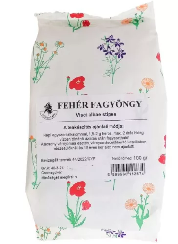 FEHÉR FAGYÖNGY TEA 1X 100G GYÓGYFŰ