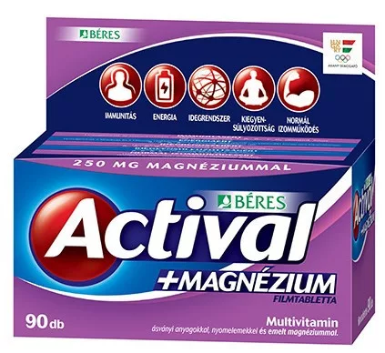 ACTIVAL +MAGNÉZIUM FILMTABLETTA 90X