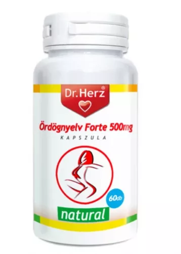 DR.HERZ ÖRDÖGNYELV 500MG KAPSZ FORTE 60X