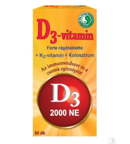 DR.CHEN D3 VIT FORTE RÁGÓTABLETTA 60X