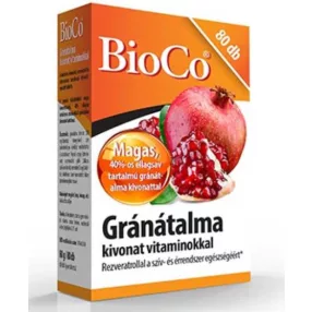 GRÁNÁTALMA KIVONAT TABLETTA 80X BIOCO
