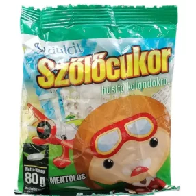 DULCIT SZŐLŐCUKORKA TABL MENTOLOS 1X 80G
