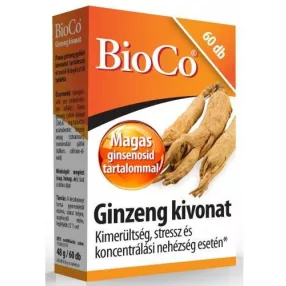 GINZENG KIVONAT TABLETTA 60X BIOCO