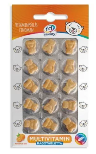 1X1VITAMIN MULTIVIT RÁGÓTABL NARANCS 15X