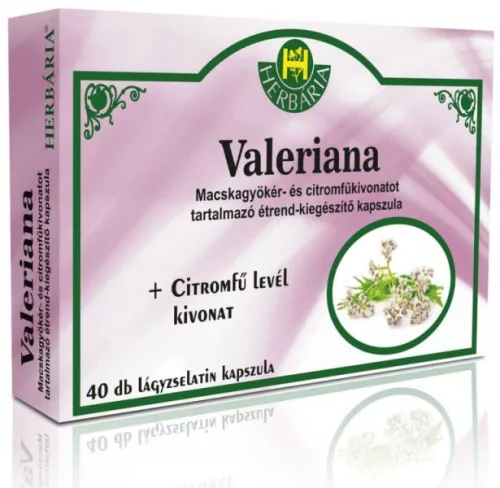 HERBÁRIA PATIKÁJA VALERIANA KAPSZULA 40X