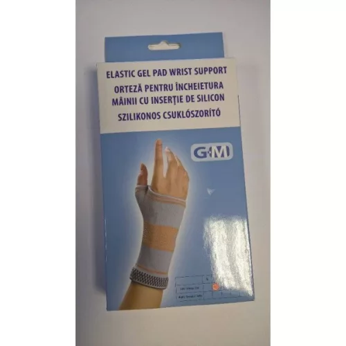 Gm szilikonos csuklószorító bal L