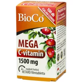 MEGA C 1500MG RETARD FTABL 100X BIOCO