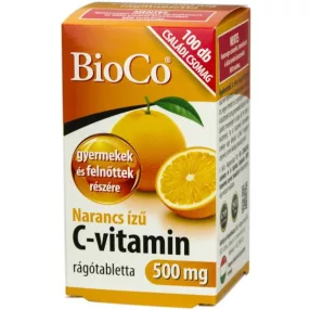 C VITAMIN 500MG RTABL NARANCS 100X BIOCO