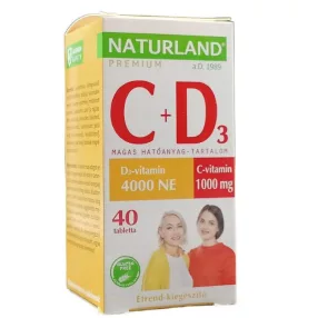 PRÉMIUM C 1000MG D 4000NE TABL 40X NLAND