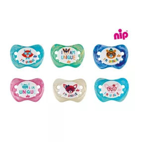 Nip játszócumi szilikon family 0-6 hó 2x 31003