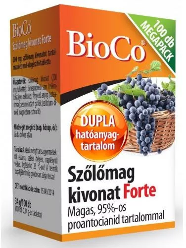 SZŐLŐMAG KIV FORTE TABL 100X MEGA BIOCO