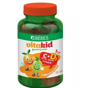 BÉRES VITAKID C D3 GUMIVIT GUMITABL 50X