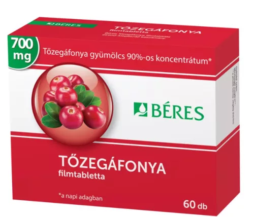BÉRES TŐZEGÁFONYA FILMTABLETTA 60X