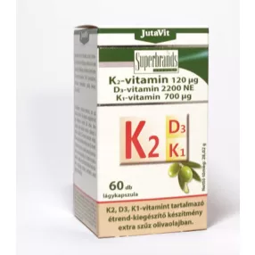 JUTAVIT K2 D3 K1 VITAMIN LÁGY KAPSZ 60X