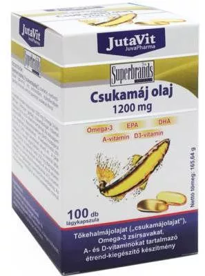 JUTAVIT CSUKAMÁJOLAJ 1200MG KAPSZ 100X