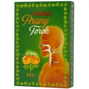 ARANY TOROK SZOPOGATÓ TABL CUKORKA 12X