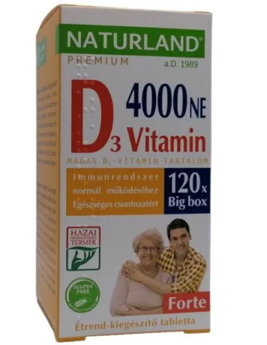 D VITAMIN 4000NE FORTE TABL 120X NLAND