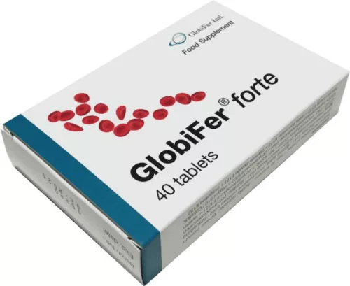 GLOBIFER FORTE VASTARTALMÚ TABLETTA 40X
