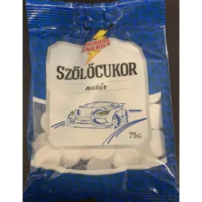 SZŐLŐCUKOR TABLETTA NATÚR 75G MICROSE