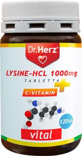DR.HERZ LYSINE-HCL C VIT TABLETTA 120X