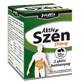 JUTAVIT AKTÍV SZÉN 250MG TABLETTA 30X