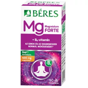 BÉRES MAGNÉZIUM 400MG B6 FORTE FTBL 50X