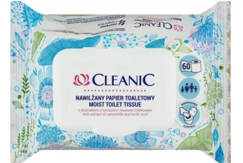 CLEANIC WC PAPÍR NEDVES 60X