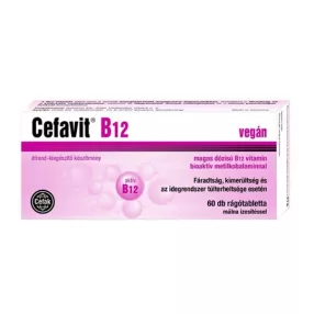 CEFAVIT B12 RÁGÓTABLETTA 60X