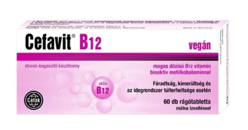 CEFAVIT B12 RÁGÓTABLETTA 60X