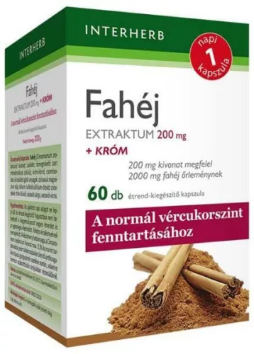 INTERHERB NAPI1 FAHÉJ EXTRAKTUM KAPS 60X
