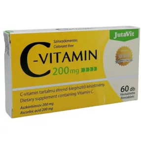 JUTAVIT C VITAMIN 200MG FILMTABLETTA 60X